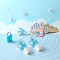 thumbnail image 3 of 4-piece blue portable pill extractor, pill extractor, blister packaging opener, no-contact easy-to-extract travel pill dispenser, medication aid tool pill organizer, 3 of 4