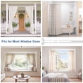 thumbnail image 5 of BORISCA One-Push Tension Curtain Rod 39-157 inch, Adjustable No Drill Heavy Duty Carbon Steel Spring Rod for Windows Bathrooms and Patios, White, 5 of 7