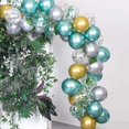 thumbnail image 3 of Paquete de 50 globos metálicos de látex de 12 pulgadas para bodas, cumpleaños, baby shower, festivales de Navidad, fiestas de aniversario, picnic o cualquier decoración de fiesta de amigos y fami, 3 of 5