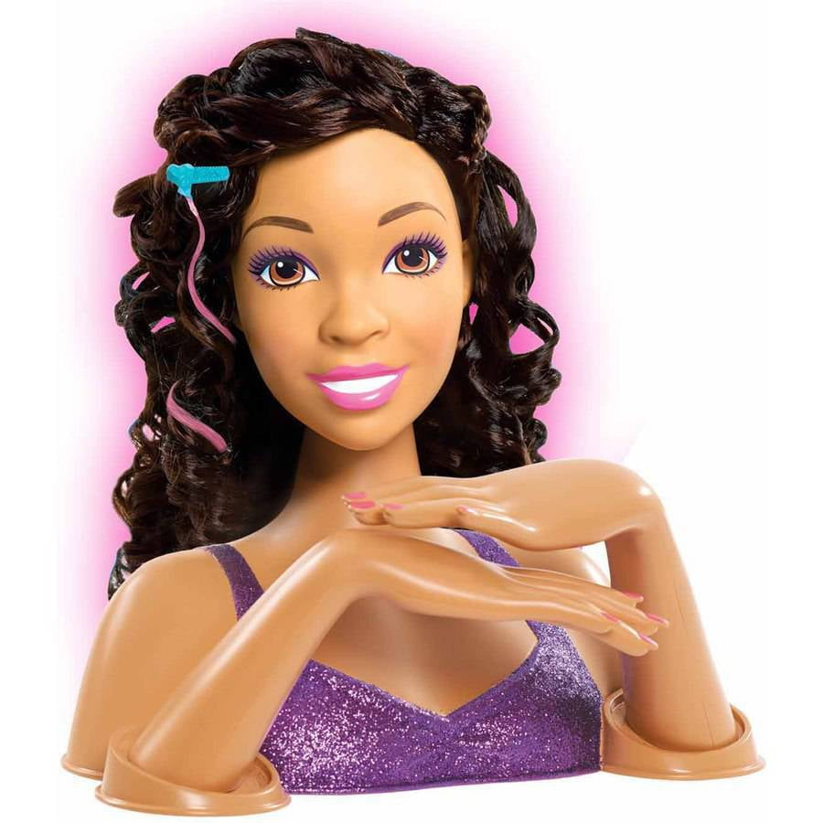 barbie head doll african american