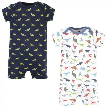 UPC: 0660168169126 | Hudson Baby Infant Boy Cotton Rompers Dino 0-3 Months