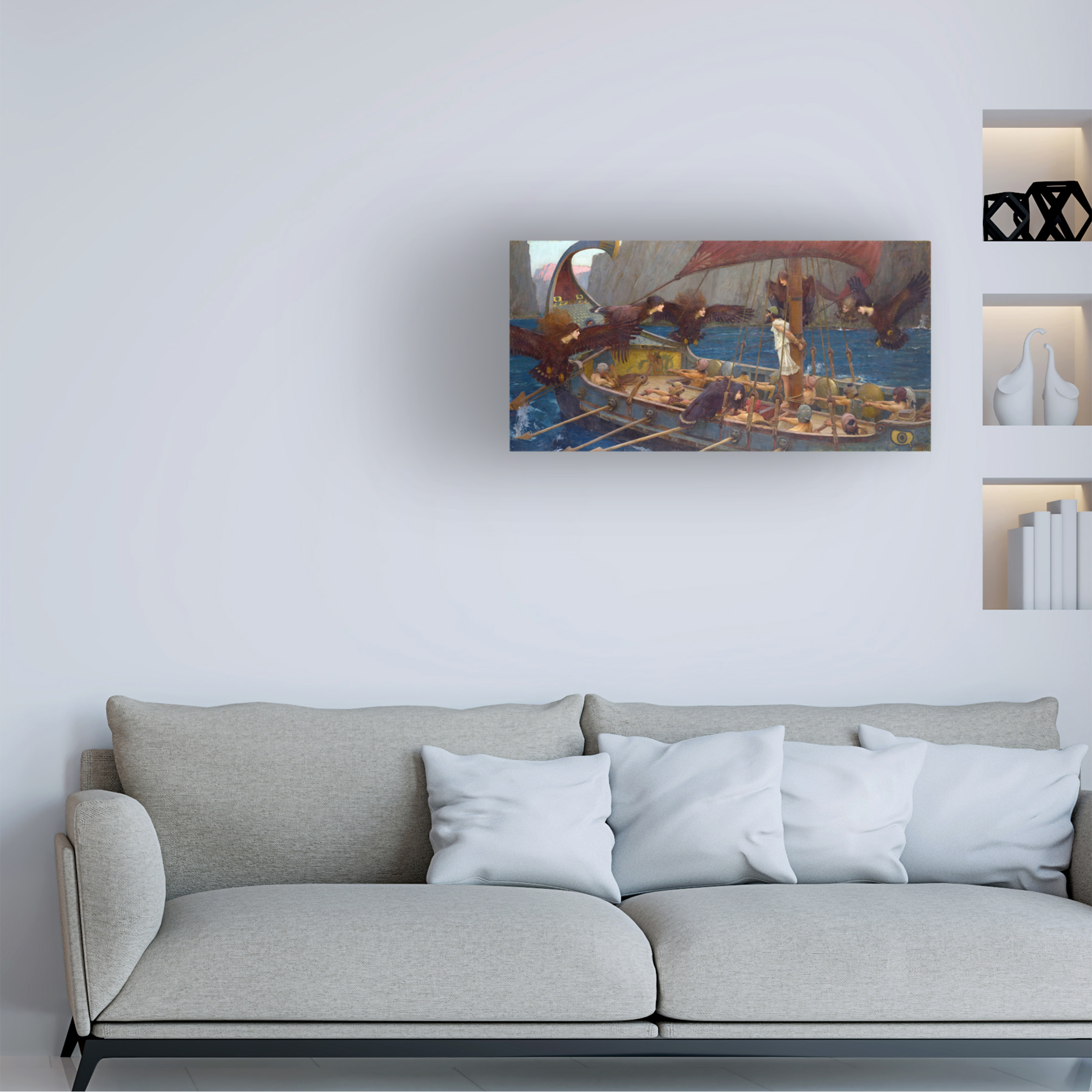 Waterhouse 'Ulysses And The Sirens' Canvas Art