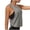 Gray, variant on OIOLOYJM Women's Workout Tank Tops Lightweight Sleeveless Workout Tops Side Ruched Yoga Athletic Running Shirts Elegant Casual Gym Cozy Clothes Army Green 2XL