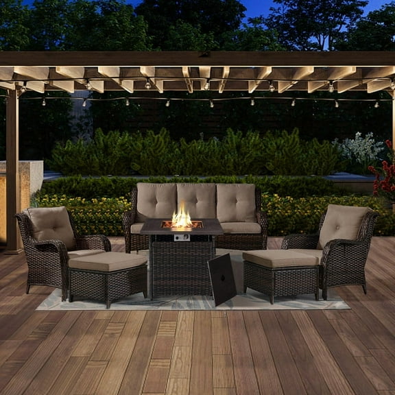 POCASSY 5 - Person Outdoor Seating Group with Cushions