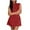Red, variant on Kaemgyyd Womens Satin Dresses Soft Mock Neck Sleeveless Slim A-Line Mini Dress Ruched Party Club Silk Dress for Women