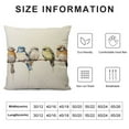thumbnail image 5 of HENGT  Watercolor Birds Pillows Decorative Throw Pillows,Hand-Painted Painting Rustic Birds Square Pillow Cases,Cute Colorful Spring Summer Decorations for Home Couch Sofa Outdoor, 5 of 5
