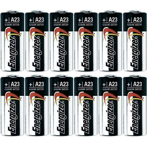 Pack of 20 Energizer A23 12 Volt Alkaline Battery - Bulk Pack - with Free Clear Battery Storage Holder Case