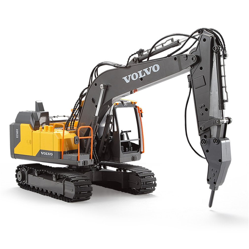 Volvo RC Excavator 3 in 1 Remote Control Truck Full Functional with 2 Bonus Tools Remote Control Excavator Construction Tractor 
