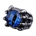 thumbnail image 2 of Anillos para mujer, regalos para mujer, acero inoxidable, diseño de calavera de diablo con personalidad, ojo para hombre y mujer, rompecabezas de bola., 2 of 4