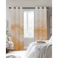 thumbnail image 3 of Orange Ombre Mountain Blackout Curtains, Light Blocking Print Window Curtains, Nature Abstract Art Marble Gradient Thermal Insulated Window Drapes for Living Room 2 Panels, 55"W x 39"L, 3 of 9