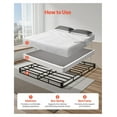 thumbnail image 5 of Queen Box Spring, 5 Inch Heavy Duty Metal Bed Foundation - Washable Fabric, 3500lbs Capacity, Easy Assembly, 79.1 x 59.6 x 5.1 Inch, 5 of 5