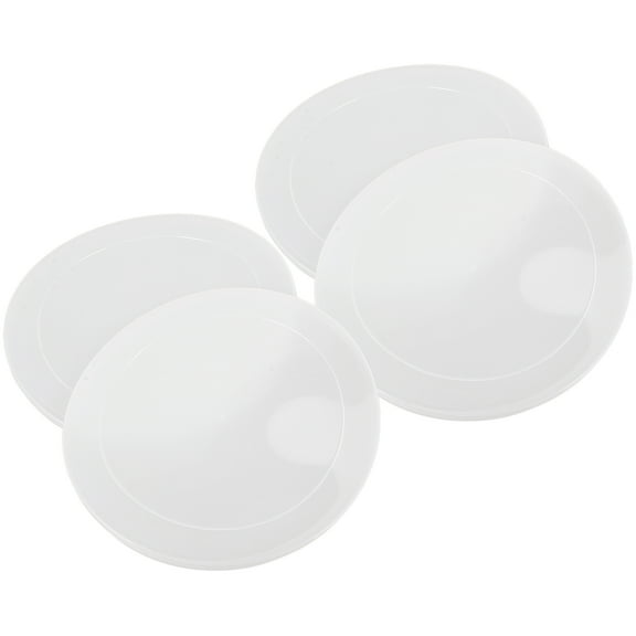 Tineasur 4Pcs Clear Canning Jar Lids Flexible Sealing Replacement Covers for Bowls