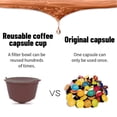 thumbnail image 4 of Cápsulas de plástico ecológicas, juego de filtros rellenables con cuchara y cepillo, paquete de 3 cápsulas de café reutilizables, 4 of 8