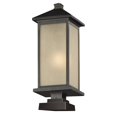 thumbnail image 1 of Z-Lite 548PHB-SQPM-ORB- Outdoor Post Light Oil Rubbed Bronze Aluminum  Glass, 1 of 1