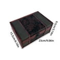 thumbnail image 5 of Retro Wooden Decorative Book Box Treasure Chests Box Storage Organizers Vintage Handmade Jewelry Case for Desk Decors, 5 of 8