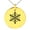Gold, variant on Rose Gold Stainless Steel Crystallized Snowflake Engraved Small Medallion Circle Charm Pendant Necklace