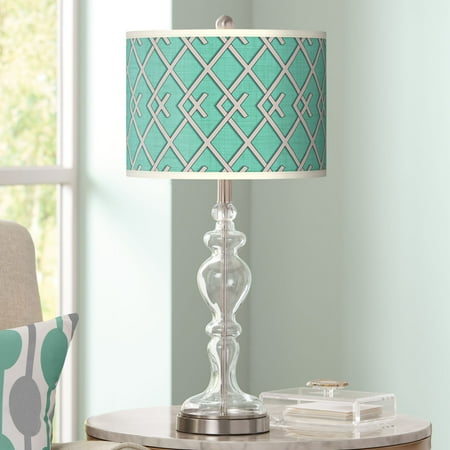 Crossing Lamp - Giclee Glow Crossings Giclee Apothecary Clear Glass Table Lamp