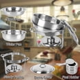thumbnail image 5 of ROVSUN 5 Qt 4 Pack Round Stainless Steel Chafing Dish Buffet Set, 5 of 5