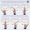 thumbnail image 3 of Almohada para dormir de lado con orificio para el brazo y espuma viscoelástica, 3 of 9