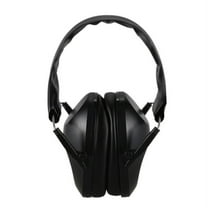 Foldable Hearing Ear Protection Hunting Sports Muff Noise Cancelling Earmuff Plugs,Black