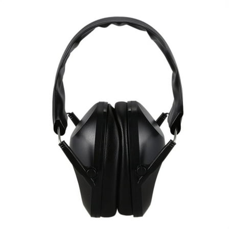 Foldable Hearing Ear Protection Hunting Sports Muff Noise Cancelling Earmuff Plugs,Black
