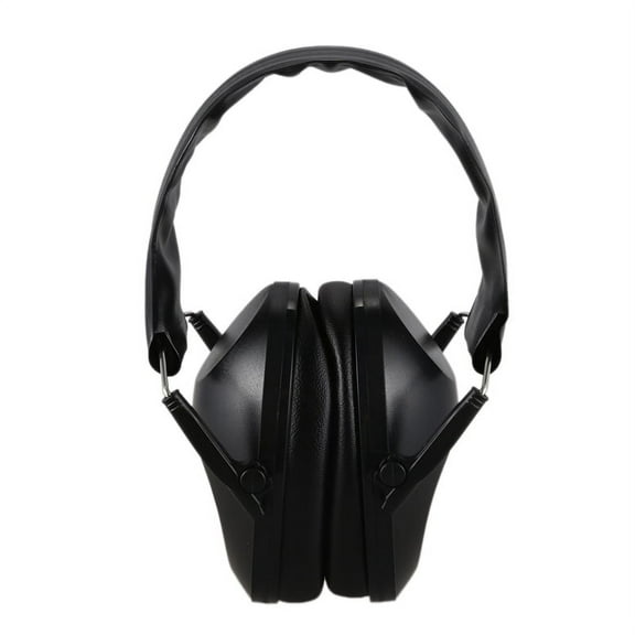 Foldable Hearing Ear Protection Hunting Sports Muff Noise Cancelling Earmuff Plugs,Black