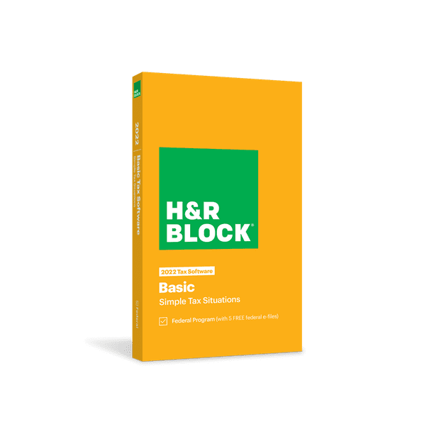 H&R Block Tax Software Basic 2022 [Key Card]