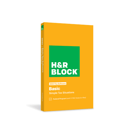 H&R Block Tax Software Basic 2022 [Key Card]