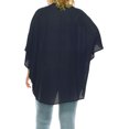 thumbnail image 3 of MOA Collection Women's Plus Size Casual Cardigan Loose Fit Soft Draped Kimono Sleeve, 3 of 6