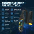 thumbnail image 2 of OBD2 Breakout Box, Automotive OBDII Protocol Detector Communication/Power/Ground Detection Breakout Box 16-Pin CAN 17.7 inches Cable Fault Diagnosis Scan Tool with Universal Wire Jumper and Clips C80, 2 of 3