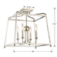 thumbnail image 4 of Crystorama Lighting - Four Light Ceiling Mount - Ceiling Mount - Sylvan - Four, 4 of 6