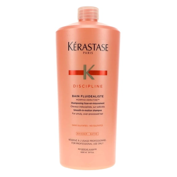 Kerastase Discipline Bain Fluidealiste No Sulfate Smooth-in-Motion Shampoo for Unruly Hair 34 oz