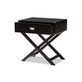 thumbnail image 2 of Baxton Studio Curtice Modern And Contemporary Black 1-Drawer Wooden End Table, 2 of 7