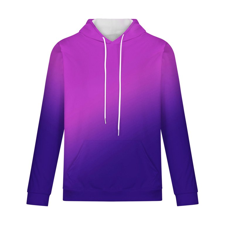 ohmzyzo Long Sleeve Hoodies for Men Casual Drawstring