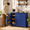 blue, variant on Aiho Farmhouse Kitchen Buffet Cabinet: Freestanding Storage Sideboard with Drawer, Double Doors & Adjustable Shelves, Painted,ALL WHITE