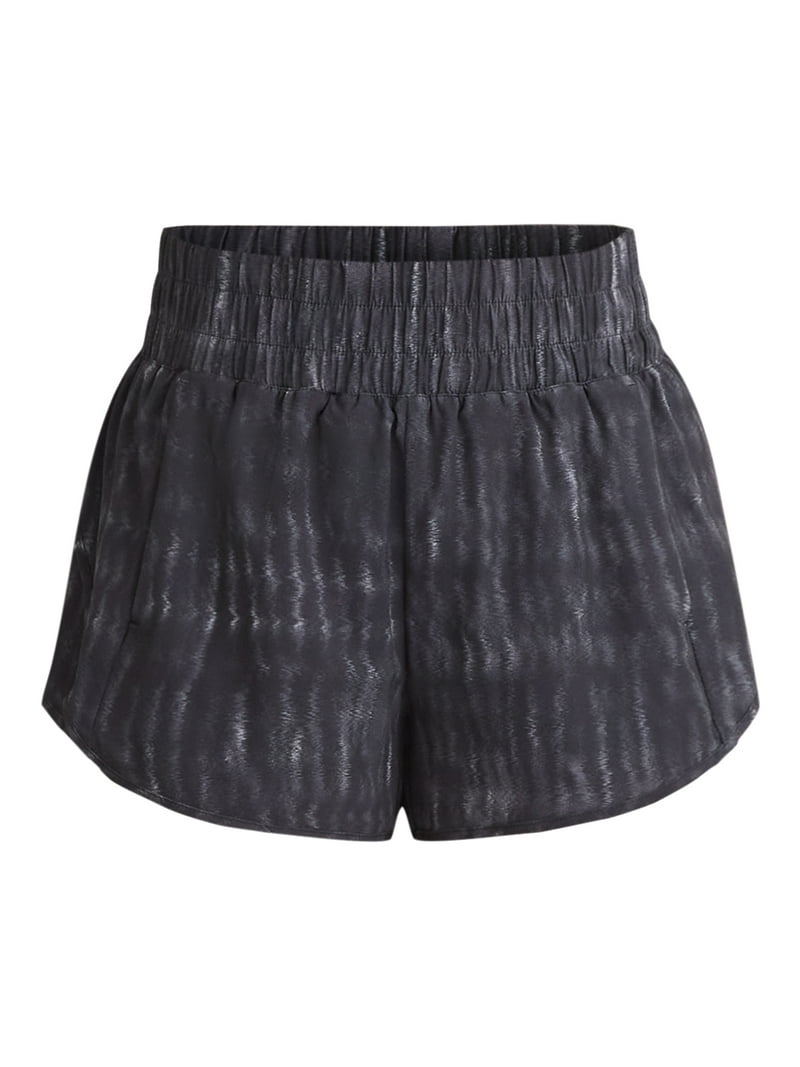 Avia Women's Running Shorts with Bike Liner, Mid-Rise, Moisture