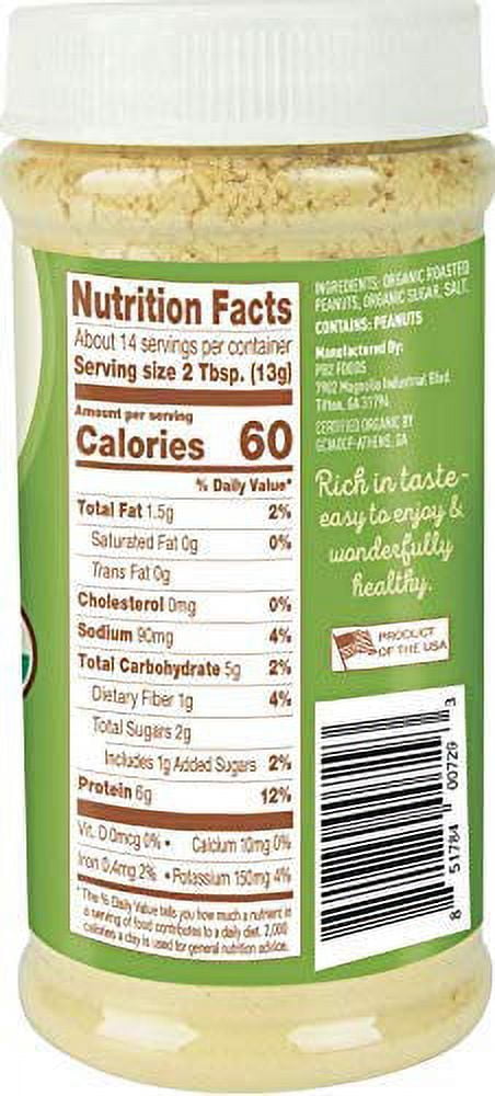 PB2 Foods, The Original PB2, Organic Powdered Peanut Butter, 6.5 oz Pack of 3