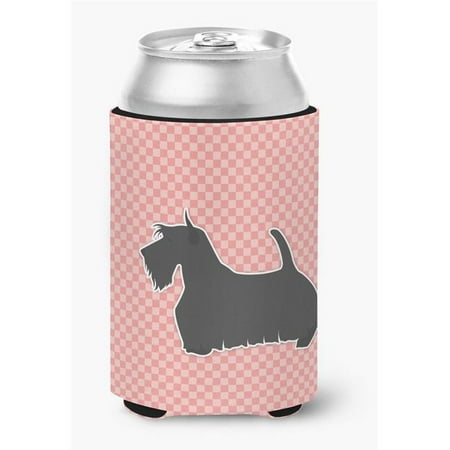 

Scottish Terrier Checkerboard Pink Can or Bottle Hugger
