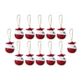 thumbnail image 1 of 12x campanas de Navidad de campana de Navidad artesanía campana colgante colgante para fiesta de Navidad ventanas decoración de Multicolor perfecl campanas de navidad, 1 of 8