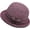 Purple, variant on Womens 1920s Vintage Gatsby Church Derby Hats Autumn Winter Warm Felt Wide Brim Sun Hat Classic Cloche Hat for Tea Party