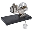 thumbnail image 4 of Engine Model, Durable Mini Motor Model Aluminum Construction Classical  For Mechanics Learning For Science Project, 4 of 8