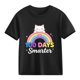 thumbnail image 4 of Blusas y camisas de manga corta con cuello redondo para niños y niñas, camisetas gráficas de manga corta, blusas con estampados bonitos para la temporada escolar., 4 of 9