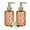 Amber, variant on Aomota 2 Pack Glass Soap Dispenser Diamond Design , 12 Ounce Kitchen Soap Dispenser for Bathroom, Hand Soap, Dish Soap (Clear and Grey)