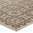 thumbnail image 4 of Modway Ariana Vintage Floral Trellis 9x12 Indoor and Outdoor Area Rug in Light and Dark Beige, 4 of 9