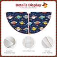 thumbnail image 3 of KLL Christmas Tree Skirt,Party Decorations Farmhouse for Christmas Decorations Holiday Party 30" -Planets And Stars, 3 of 6