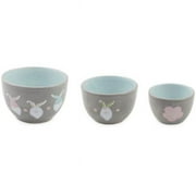 Boston International KAC22226 Bunny Gnomes Ceramic Prep Bowl, Set of 3