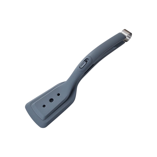 Nuevo Dos en Uno Pala Y Herramienta de Cocina de Clip, Cabeza de Pala Flexible con Diseño Inclinado para un Volteo Más Seguro, Peso Ligero Ergonómico para Cocinar Diariamente