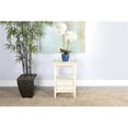 thumbnail image 4 of Sunny Designs Marina White Sand Wood Side Table, 4 of 4