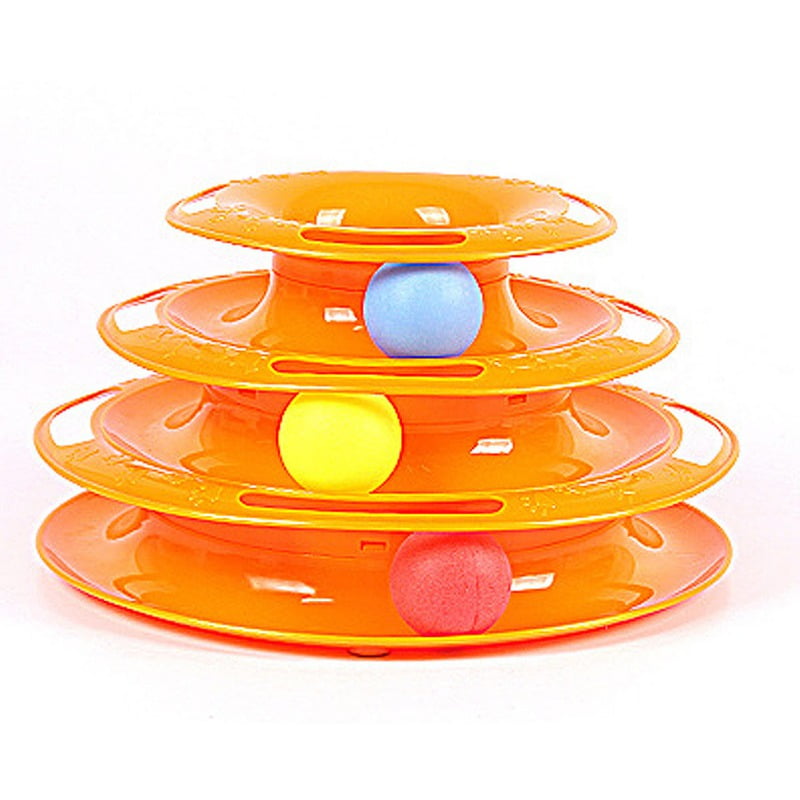 Etophigh Pet Cat Toy Cats Colorful Elastic Ball for Indoor Outdoor Kitten Training Exercise Ball
