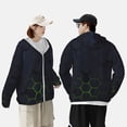 thumbnail image 4 of Fotbe Modern Hexagonal Neon Grid Chaqueta con Protección Solar UPF 50+ para Hombre y Mujer, Camisa con Capucha y Bolsillos-Large, 4 of 7